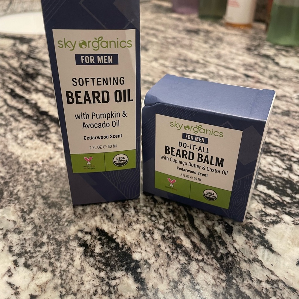 Sky Organics for Men Beard Care Set - NEW